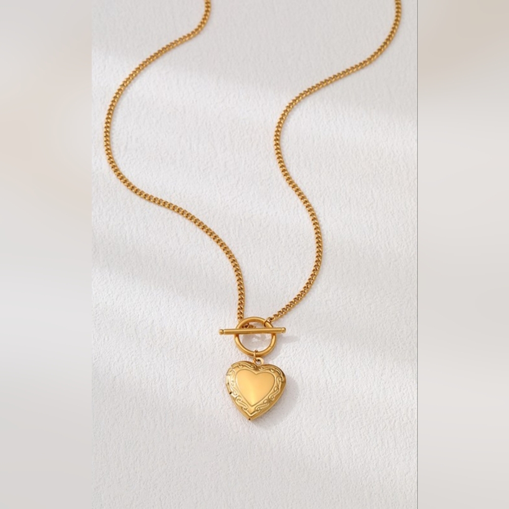 18k Stainless Steel Tarnish Free Locket Necklace